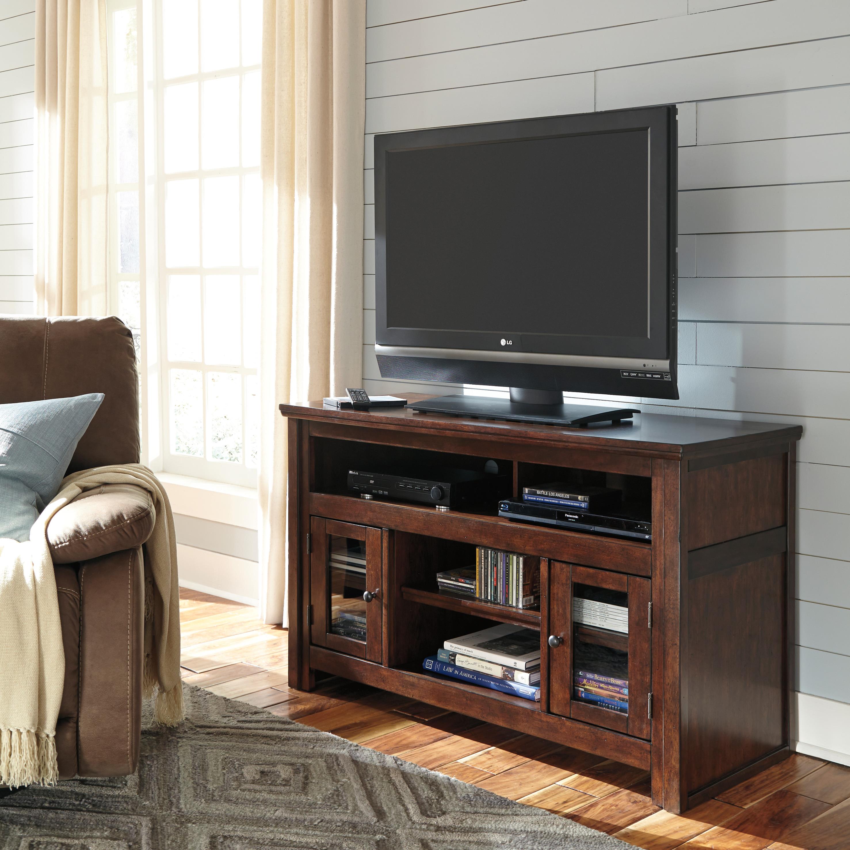 Ashley Signature Design Harpan W797 28 Mango Veneer Medium TV